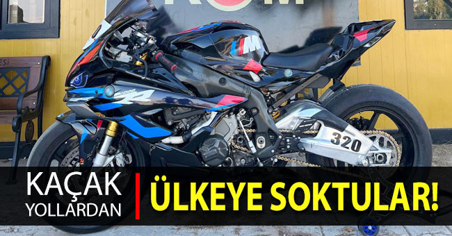 1 milyonluk yarış motorunu kaçak yollardan ülkeye soktular