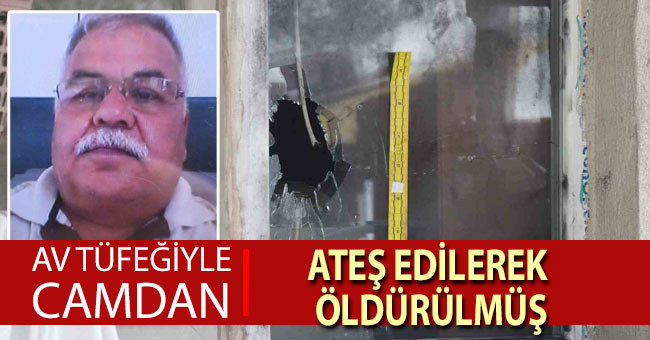 Av tüfeğiyle camdan ateş edilerek öldürülmüş