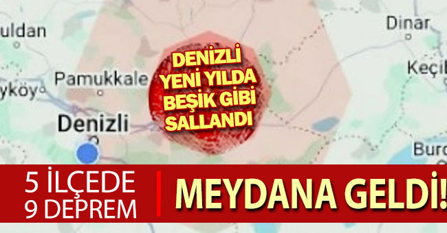 Denizli yeni yılda beşik gibi sallandı