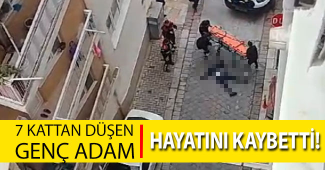 Denizli'de apartmanın 7. katından düşen genç adam hayatını kaybetti