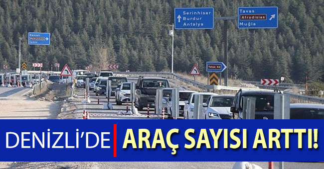 Denizli’de araç sayısı 538 bini aştı