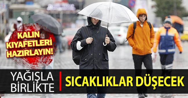 Denizli’de hava sıcaklıkları yağışla birlikte 10 derece düşecek