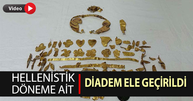 Denizli’de Hellenistik döneme ait diadem ele geçirildi