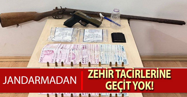 Denizli’de jandarma zehir tacirlerine geçit vermiyor