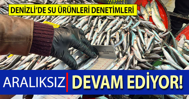 Denizli’de su ürünleri denetimleri aralıksız devam ediyor