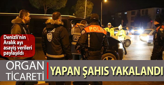 Denizli’nin Aralık ayı asayiş verileri paylaşıldı