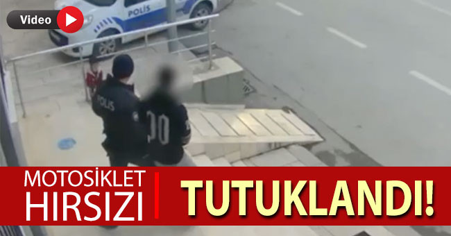 Motosiklet hırsızı düzenlenen operasyonla yakalandı