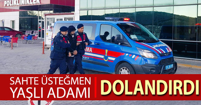 Sahte üsteğmen yaşlı adamı 59 bin lira dolandırdı