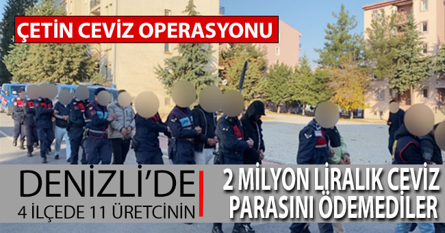 Üreticilere 2 milyon liralık cevizin parasını ödemeyen şüpheliler alkışlarla adliyeye sevk edildi