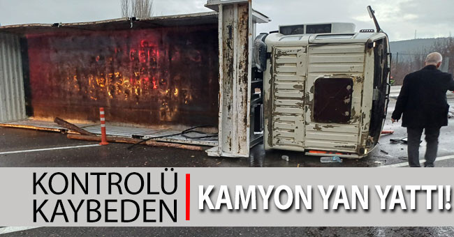 Yol çalışmasının olduğu bölgede kaza! 1 ağır yaralı